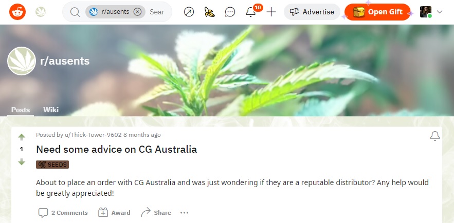 cg australia reddit comments